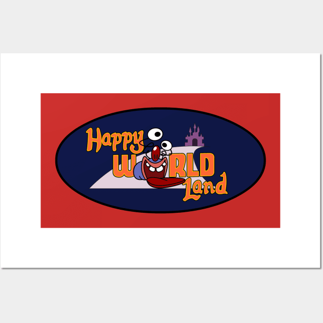 Happy World Land Wall Art by RobotGhost